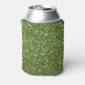 Hellgrüner Glitzer Dosenkühler (Kanne Rückseite)