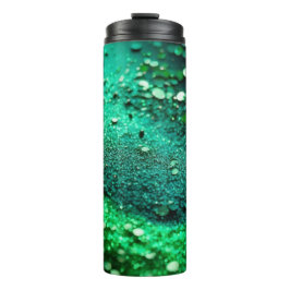 Hellgrüner Glitzer Thermal Tumbler 12oz Thermosbecher
