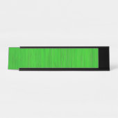 Hellgrüner hölzerner Korn-Bambusblick Schreibtischnamensplakette (Vorderseite )