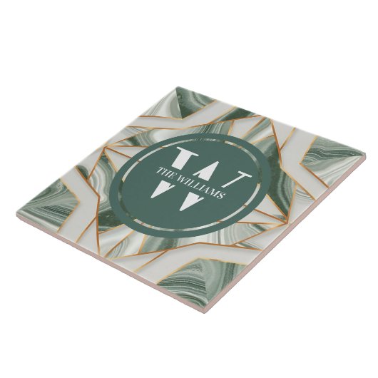 Hellgrüner Marmorteppich Grüner Aquamariner Stein Fliese (Seite)