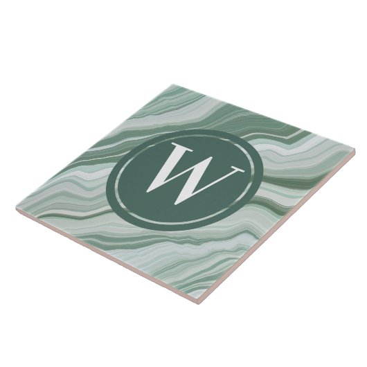 Hellgrüner Marmorteppich Grüner Aquamariner Stein Fliese (Seite)