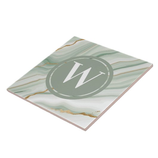 Hellgrüner Marmorteppich Grüner Aquamariner Stein Fliese (Seite)