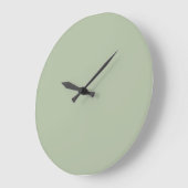 Hellgrüner Massivfarbe Große Wanduhr (Winkel)
