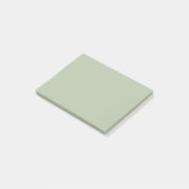 Hellgrüner Massivfarbe Post-it Klebezettel (angewinkelt)