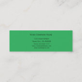 Hellgrüner Mittelpunkt Mini Visitenkarte (Rückseite)