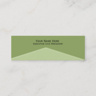 Hellgrüner Mittelpunkt Mini Visitenkarte