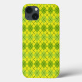Hellgrüner Schottischer Tartan-Muster Case-Mate iPhone Hülle (Rückseite)