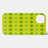 Hellgrüner Schottischer Tartan-Muster Case-Mate iPhone Hülle (Rückseite (Horizontal))