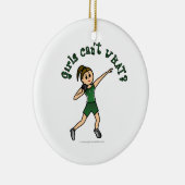 Hellgrüner Schuss Keramikornament (Rechts)