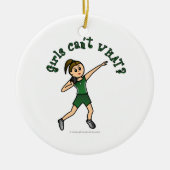 Hellgrüner Schuss Keramikornament (Vorne)