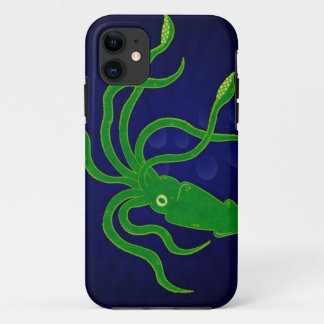 Hellgrüner strukturierter Tintenfisch in einem Case-Mate iPhone Hülle