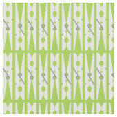 Hellgrüner und weißer Clothespin gemustert Stoff (Nahaufnahme)