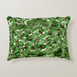 Hellgrüner Wandeffekt und weiße Blasen? Dekokissen