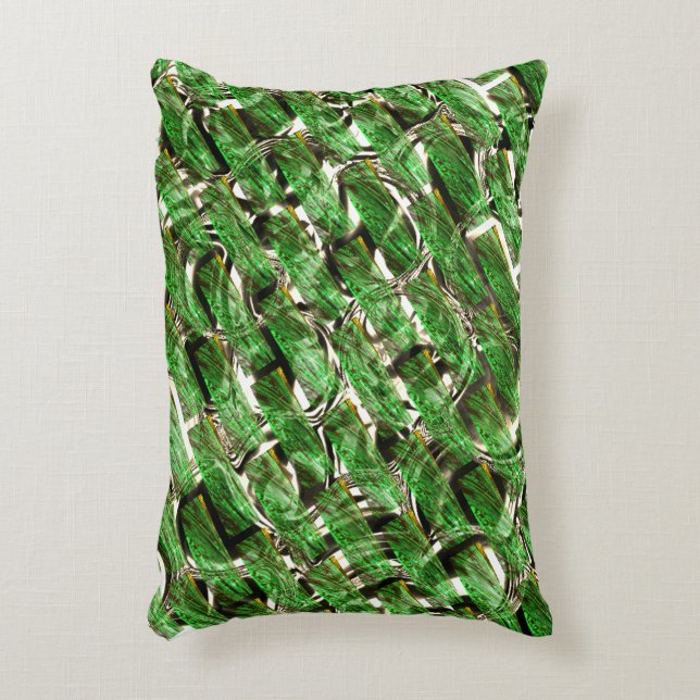 Hellgrüner Wandeffekt und weiße Blasen? Dekokissen (Vorderseite(Vertikal))