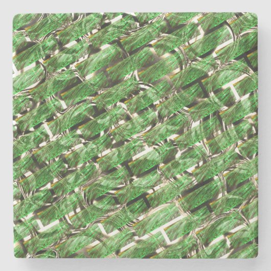 Hellgrüner Wandeffekt und weiße Blasen? Steinuntersetzer (Vorderseite)