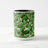 Hellgrüner Wandeffekt und weiße Blasen? Tasse (Zentrum)