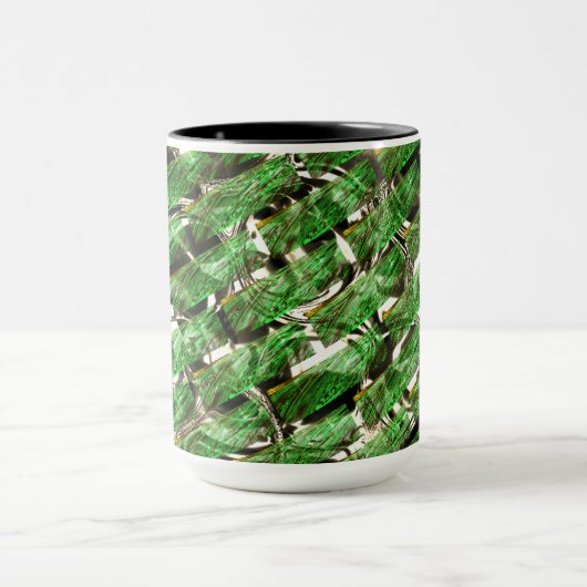 Hellgrüner Wandeffekt und weiße Blasen? Tasse (Zentrum)