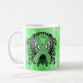 Hellgrünes Band mit Flügeln Kaffeetasse (Links)