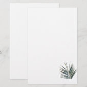 Hellgrünes Blatt Briefpapier (Vorne/Hinten)