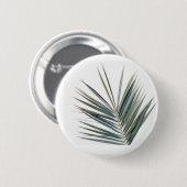 Hellgrünes Blatt Button (Vorne & Hinten)