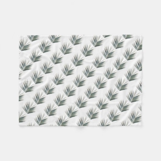 Hellgrünes Blatt Fleecedecke (Vorderseite (Horizontal))