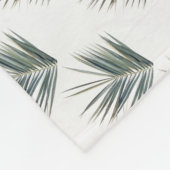 Hellgrünes Blatt Fleecedecke (Ecke)