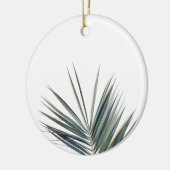 Hellgrünes Blatt Keramik Ornament (Links)