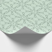 Hellgrünes Doodle-Papier Geschenkpapier (Ecke)