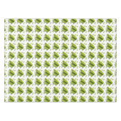 Hellgrünes Gemüsegurken-Blumenmuster Tischdecke (Vorderseite (Horizontal))