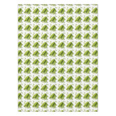 Hellgrünes Gemüsegurken-Blumenmuster Tischdecke (Vorderseite)