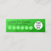 Hellgrünes geometrisches Mesh-Logo Treuekarte (Vorderseite)