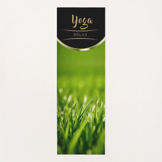 Hellgrünes Gras - Yoga Mat Yogamatte (Vorderseite)