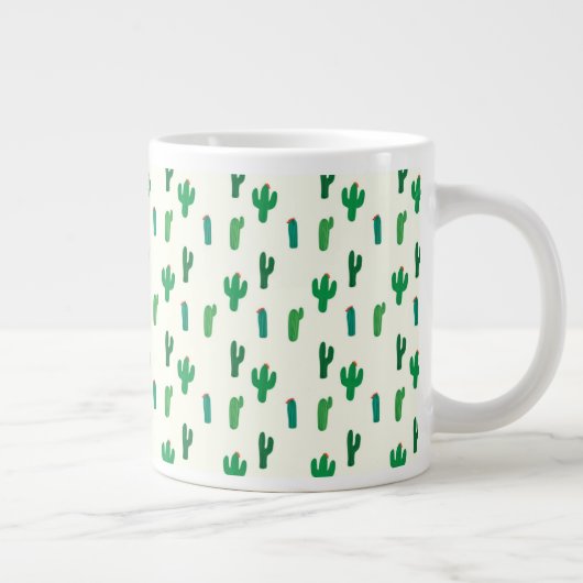 Hellgrünes Kakteen Jumbo-Tasse (Rechts)