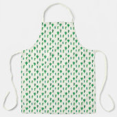 Hellgrünes Kakteen Schürze (Vorderseite)