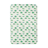 Hellgrünes Kaktus-Muster Badematte (Vorderseite Vertikal)