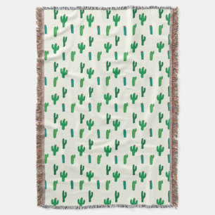 Hellgrünes Kaktus-Muster Decke