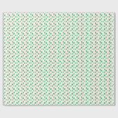 Hellgrünes Kaktus-Muster Geschenkpapier (Flach)