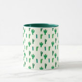 Hellgrünes Kaktus-Muster Tasse (Zentrum)