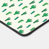 Hellgrünes Kaktusmuster Schreibtischunterlage (Ecke)