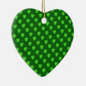 Hellgrünes Kleeblatt für St. Patrick's Day Keramikornament (Rechts)