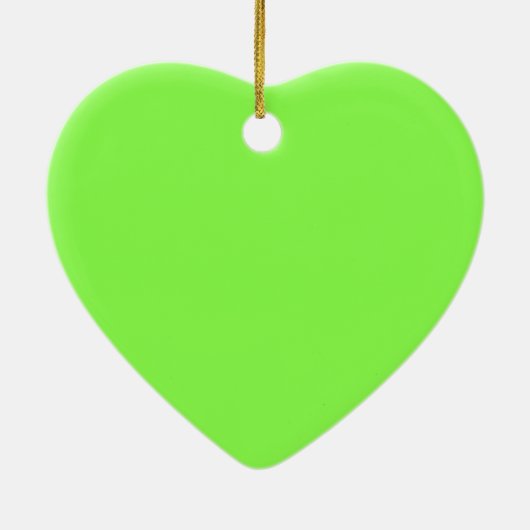 Hellgrünes Kleeblatt für St. Patrick's Day Keramikornament (Hinten)