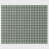 Hellgrünes, Marine-Blau und Creme kariert Geschenkpapier (Flach)