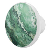 Hellgrünes Marmormuster Keramikknauf (Rechts)