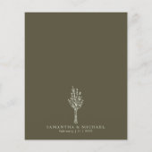 Hellgrünes modernes Budget wir tun botanisch Flyer (Hinten)