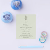 Hellgrünes modernes Budget wir tun botanisch Flyer (Einzeln)