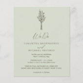 Hellgrünes modernes Budget wir tun botanisch Flyer (Vorne)