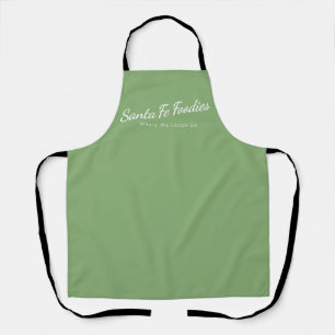 Hellgrünes Schürze mit Santa Fe Foodies Logo