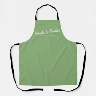 Hellgrünes Schürze mit Santa Fe Foodies Logo