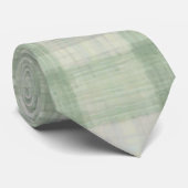Hellgrünes Tartan-Karo Krawatte (Gerollt)