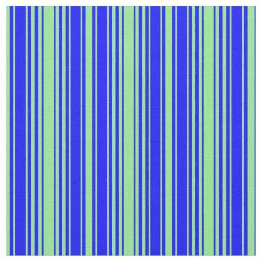 Hellgrünes und blaues Streifen-/Linenmuster Stoff (Nahaufnahme)